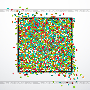 Festive background with confetti - vector clip art