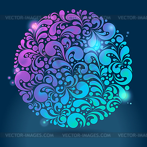 Shiny glowing background - vector clipart