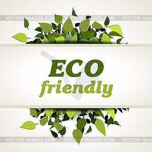 Eco friendly label - vector image