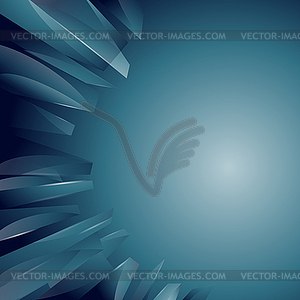 Cold glass - vector image