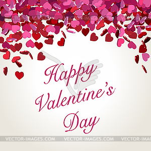 Valentine abstract background - color vector clipart