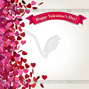 Valentine abstract background - vector clip art