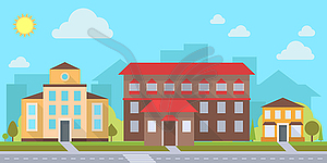 Office or administrative buildings - vector clipart