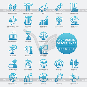 Academic disciplines icon - vector image