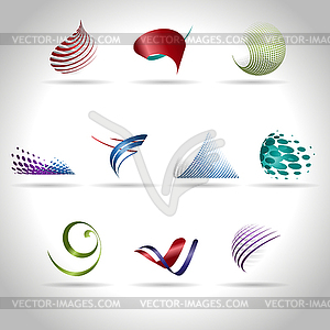 Abstract icon - color vector clipart