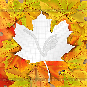 Leaf background - vector image