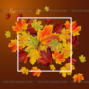 Abstract autumn background - vector image