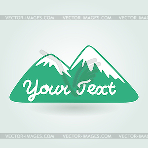 Mountain logo - vector clipart