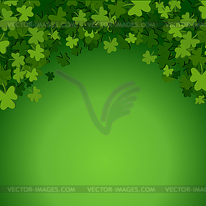 Patrics leaves background - vector clipart