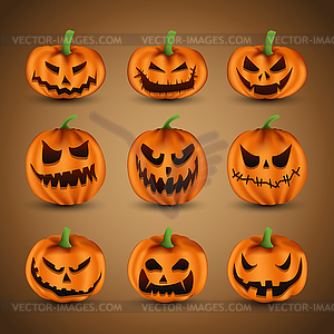 Pumpkins - vector image