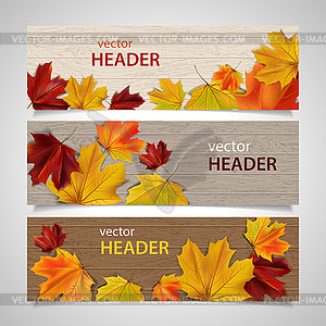 Headers - vector clip art