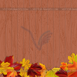 Wooden background  - vector image