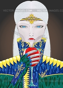 Vampire anime girl-2x - vector image