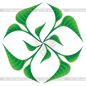 Leaves logo - vector image