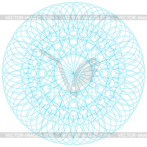 Guilloche rosette background 2, texture. - vector clip art