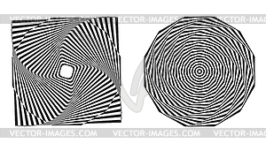 Optical illusions. set 1 - vector clip art