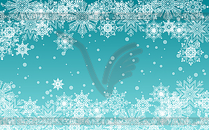 Christmas and New Year blue background with - vector clipart