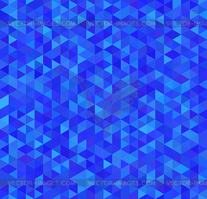 Bright blue triangles, seamless pattern - vector clip art