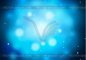 Bright blue light, abstract magic background - vector clipart