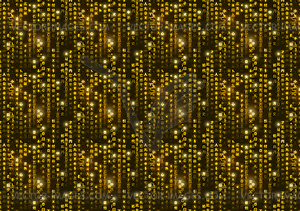 Золотые матричные символы, цифровой двоичный код размер a4 - векторная графика
