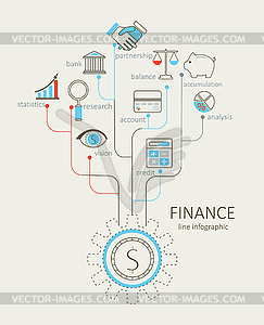 Concept of finance - vector image