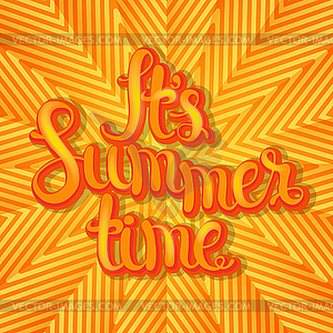 Summer geometric background - vector image