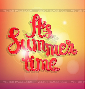 Summer bokeh background - vector image