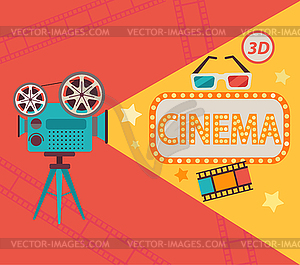 Cinema concept,  - vector clipart