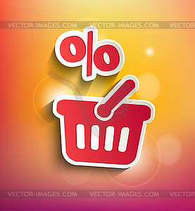 Concept of summer sale - vector clipart