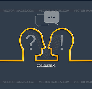 Концепция Консалтинг - графика в векторном формате