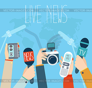 Journalism concept  - vector clipart / vector image