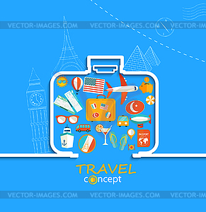 Concept of travel - vector clip art