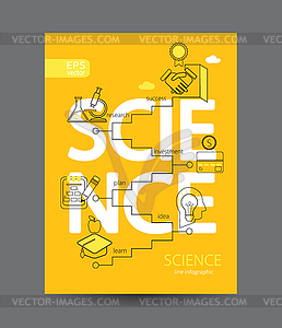 Infographic of science concept - vector clipart