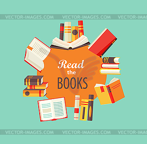 Set of books - royalty-free vector image