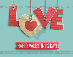 Happy Valentine`s day design - vector image