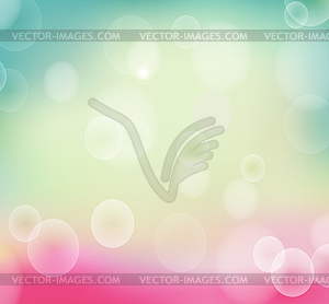 Spring nature bokeh background - vector clipart