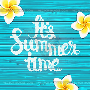 Summer time background - vector image