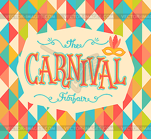 Carnival funfair background - vector clipart