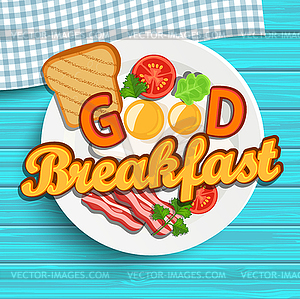 English breakfast,  - vector clipart