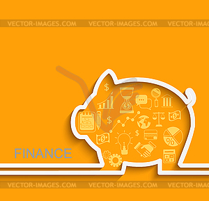 Finance and business concept - vector image