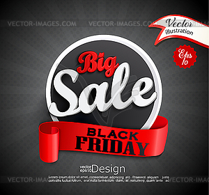 Big sale - Black Friday - vector image