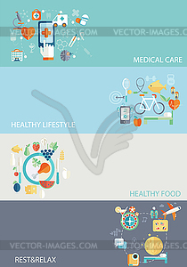 Helthcare and healllthy lifestyle - vector clipart