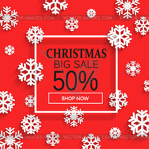 Christmas sale.  - vector clipart