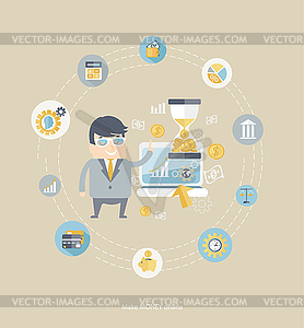 Concept of business  - vector clip art