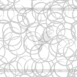 Abstract ring pattern. Seamless circle background - white & black vector clipart