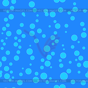 Water bubbles pattern. Seamless background - vector clip art