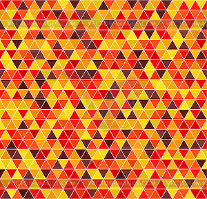 Triangle pattern. Seamless background. Autumn colors - vector clip art