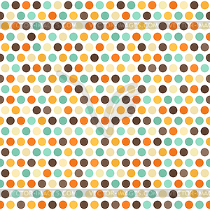 Polka dot pattern. Seamless retro background - vector clipart