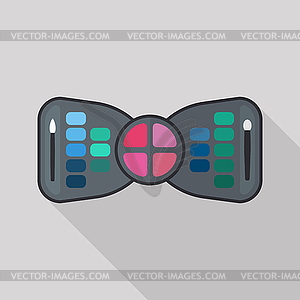 Eyeshadow palette flat - vector clipart / vector image