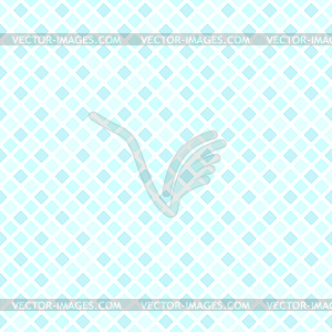 Cyan diamond pattern. Seamless background - vector image